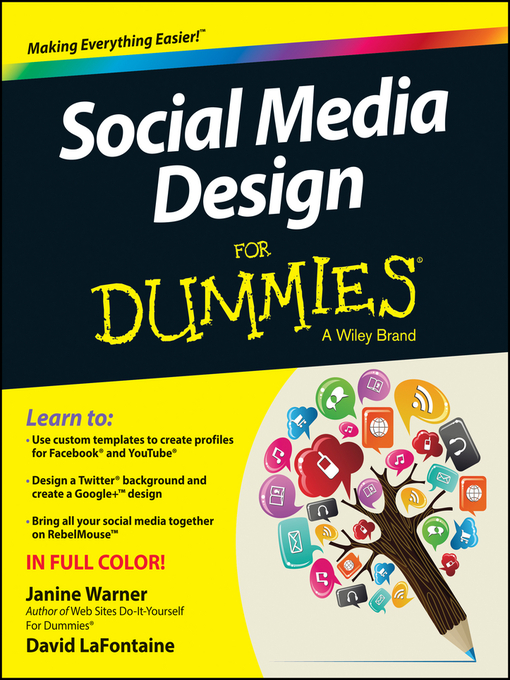 Title details for Social Media Design For Dummies by Janine Warner - Available